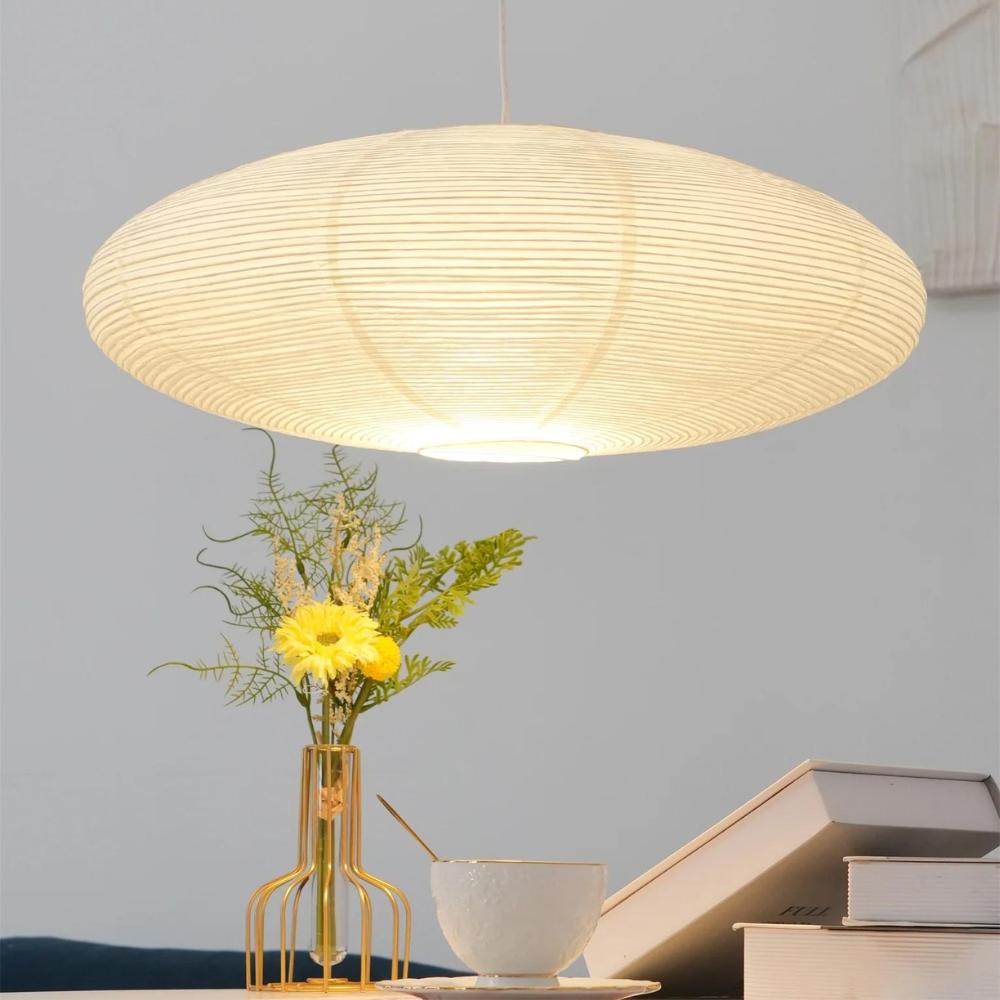 The Mist Shard Japandi Paper Pendant Light