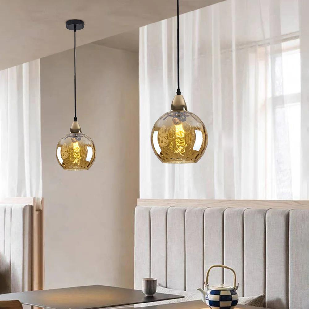 Modern LED Nordic Ceiling Glass Ball Pendant Light