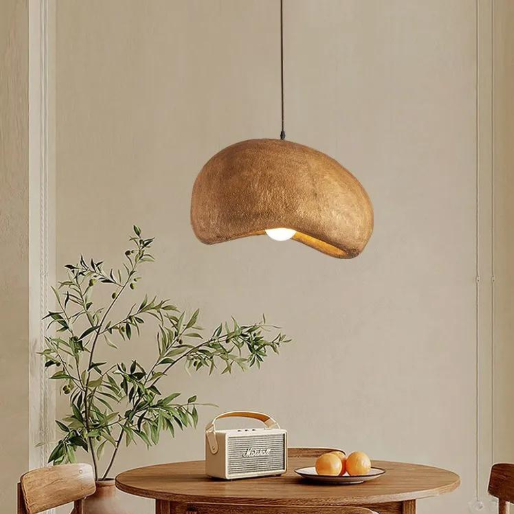 Wabi-Sabi Cloud Japandi Resin Pendant Light