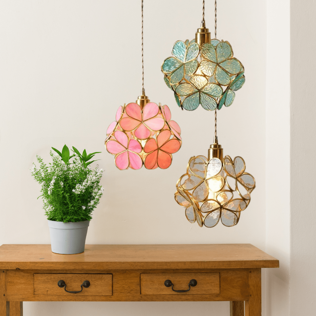 Nordic Flower Glass Pendant Light