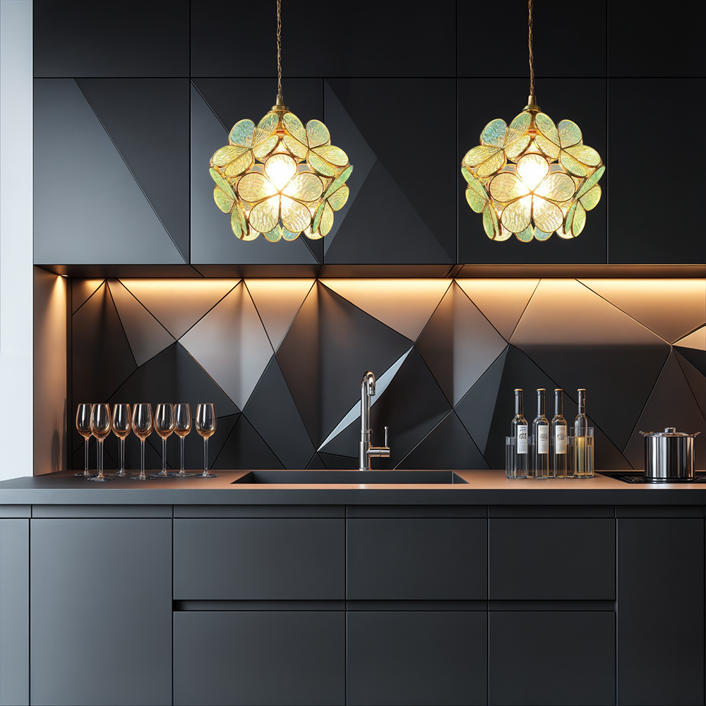 Nordic Flower Glass Pendant Light