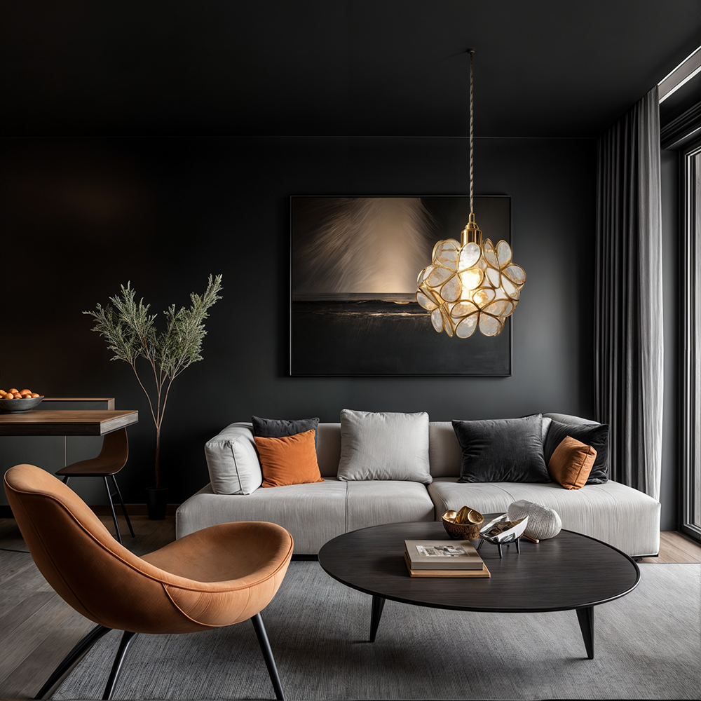 Nordic Flower Glass Pendant Light