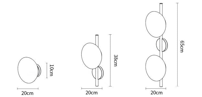 Nordic Round Design Ceto Glass Wall Light