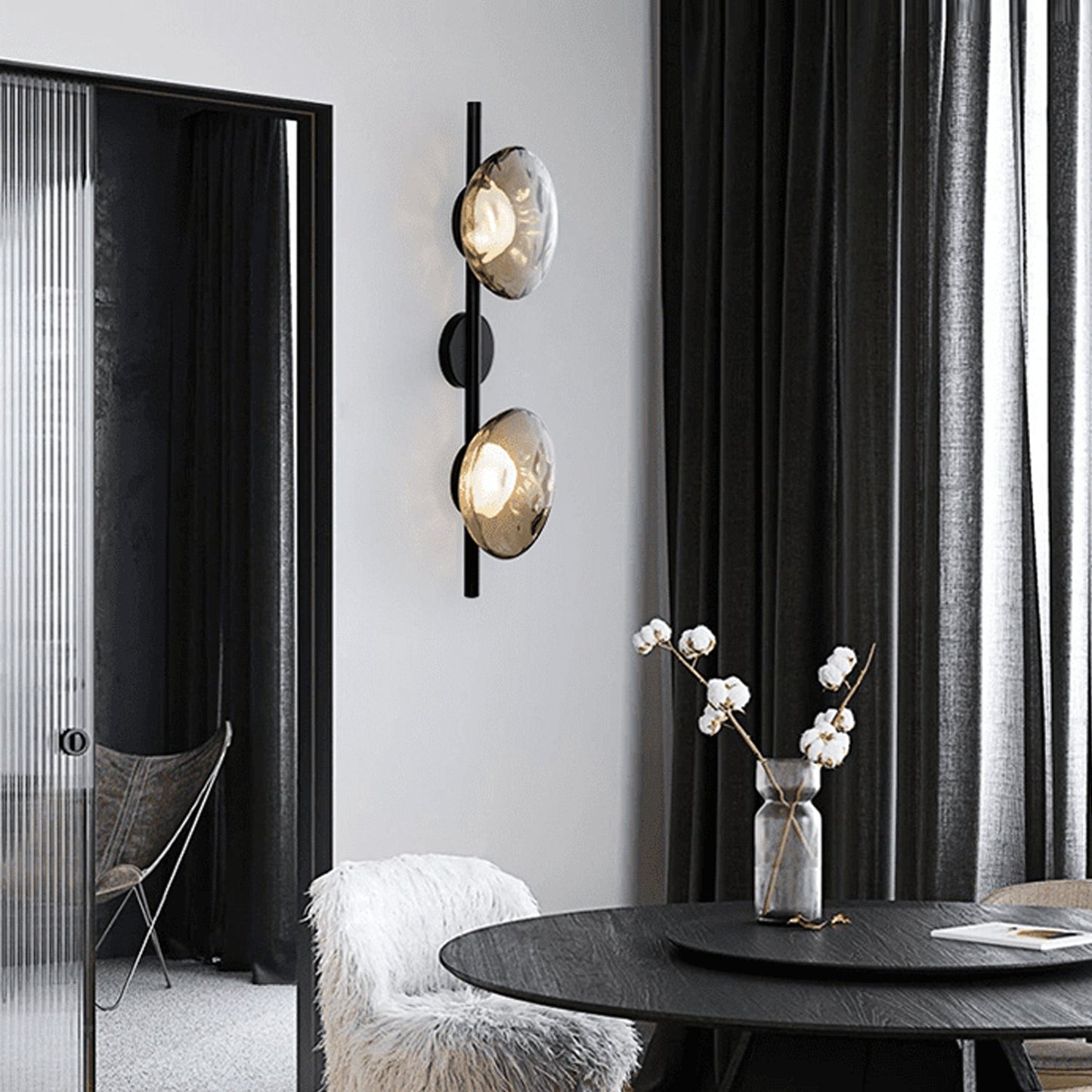 Nordic Round Design Ceto Glass Wall Light