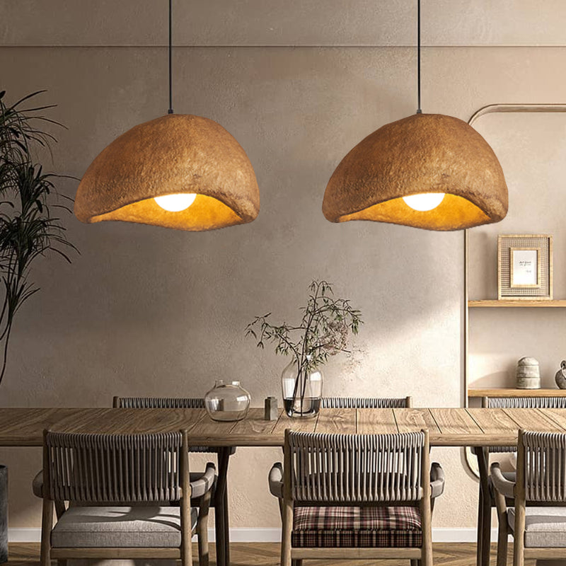 Wabi-Sabi Cloud Japandi Resin Pendant Light