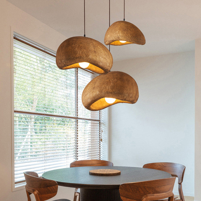 Wabi-Sabi Cloud Japandi Resin Pendant Light