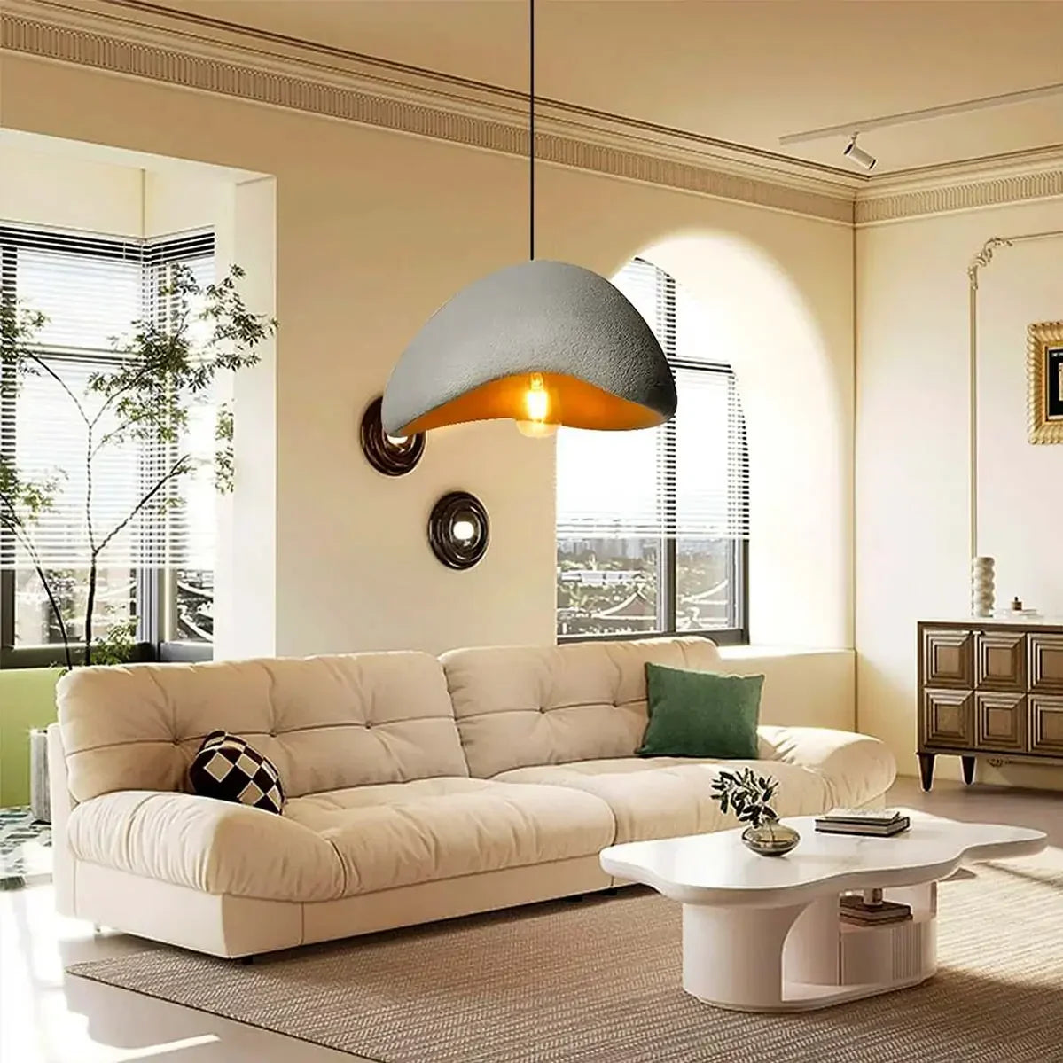 Wabi Sabi Cloud Burst Japandi Pendant Light