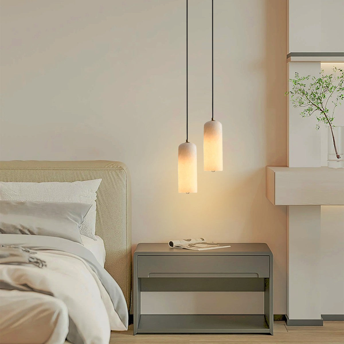 Nordic Modern Alabaster Monty Pendant Light