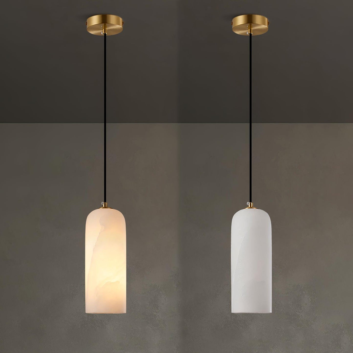 Nordic Modern Alabaster Monty Pendant Light