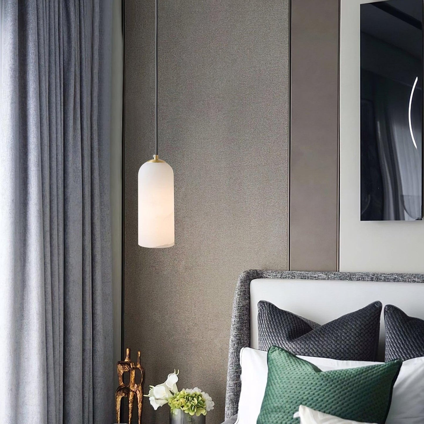 Nordic Modern Alabaster Monty Pendant Light
