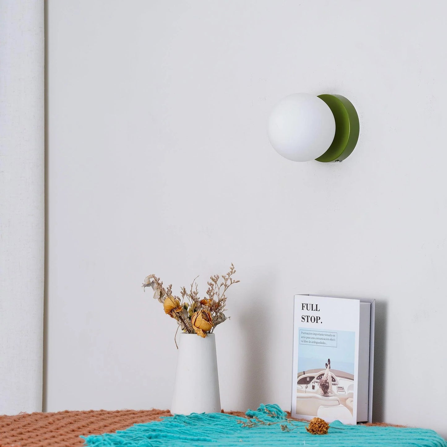 Nordic Rounded Minimalist LED Glass Wall Light