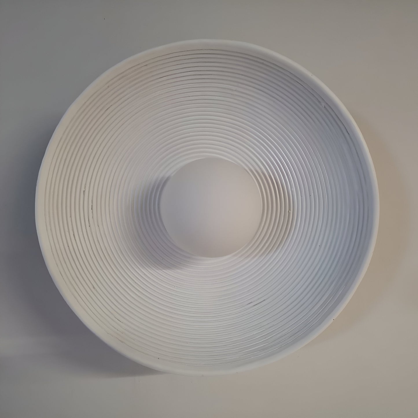 Retro Ceramic Style Resin Round Japandi LED Wall Light