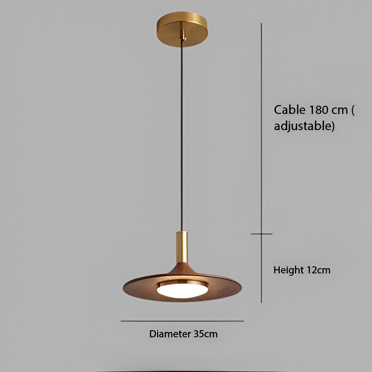 Nordic Style Iron Shade Minimalist Pendant Light