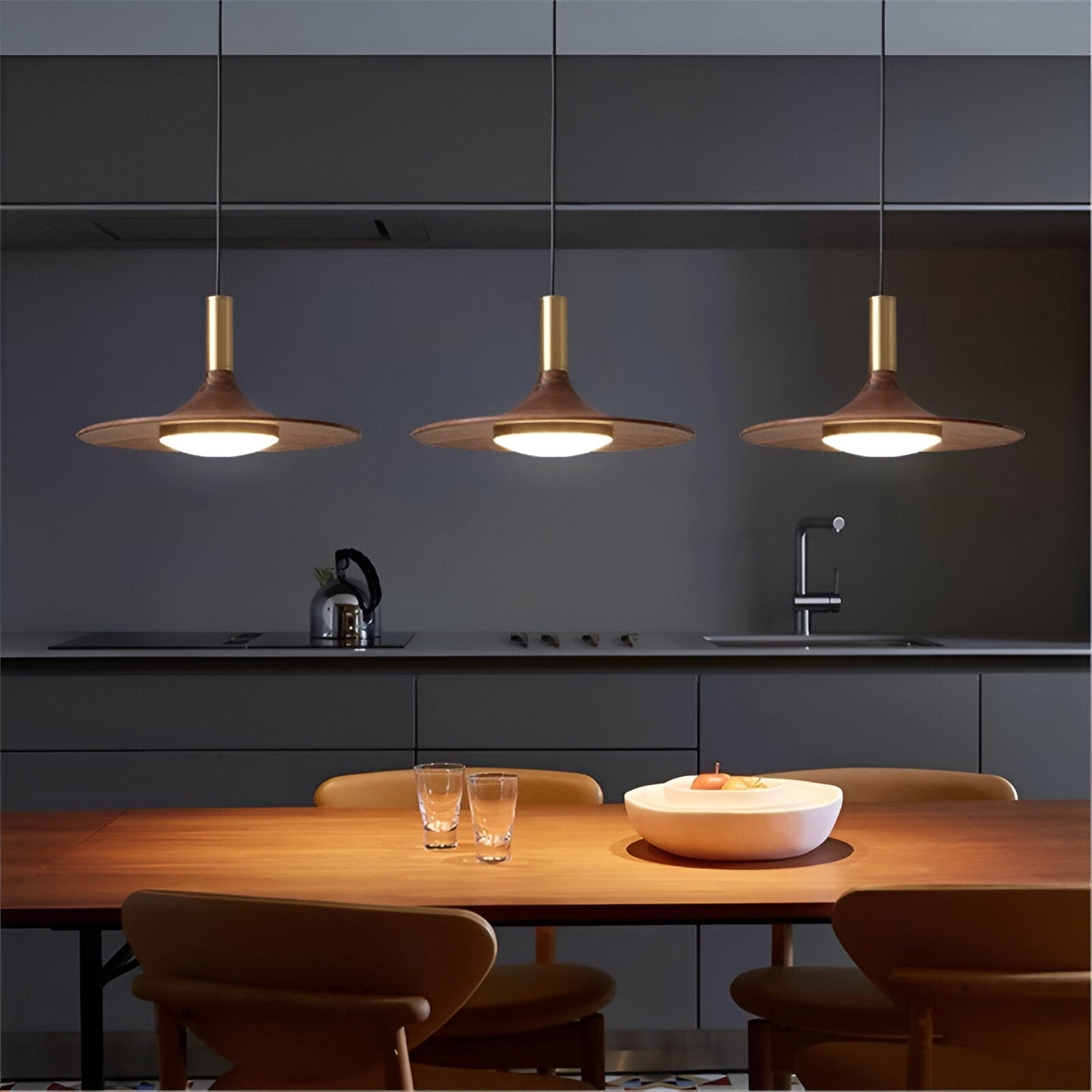 Nordic Style Iron Shade Minimalist Pendant Light
