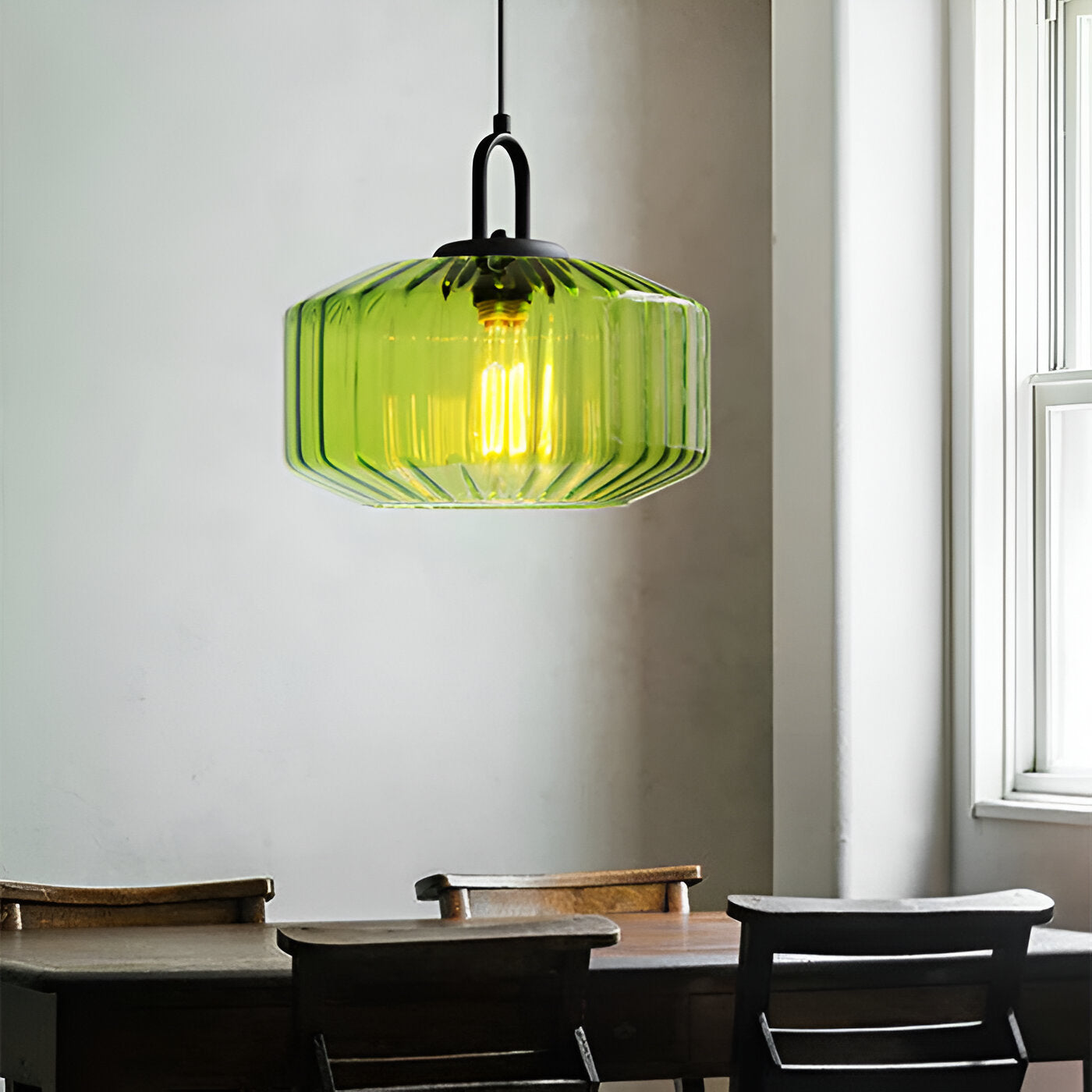 Retro Colored Glass Minimalist Pendant Light