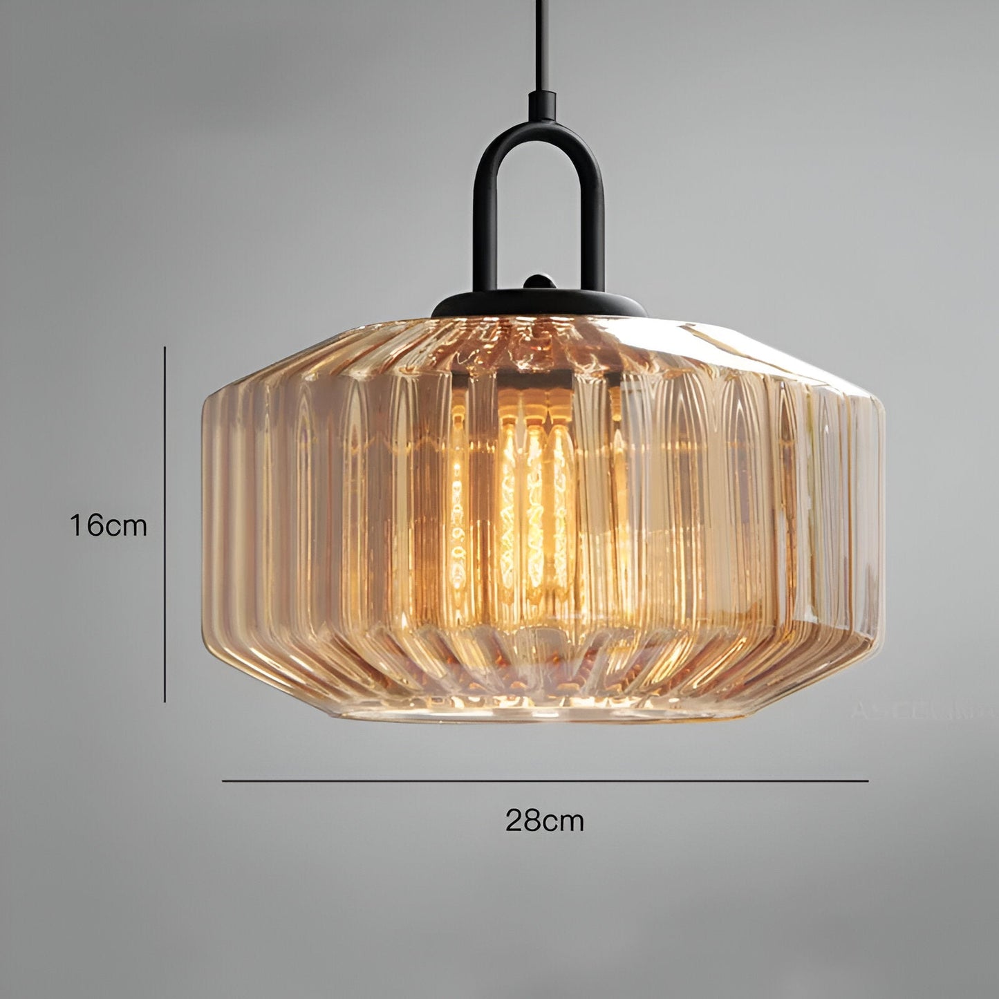 Retro Colored Glass Minimalist Pendant Light