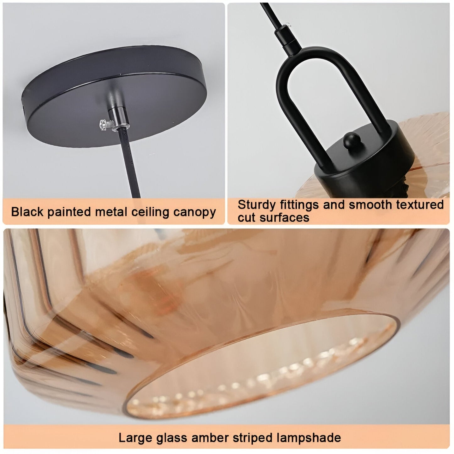 Retro Colored Glass Minimalist Pendant Light