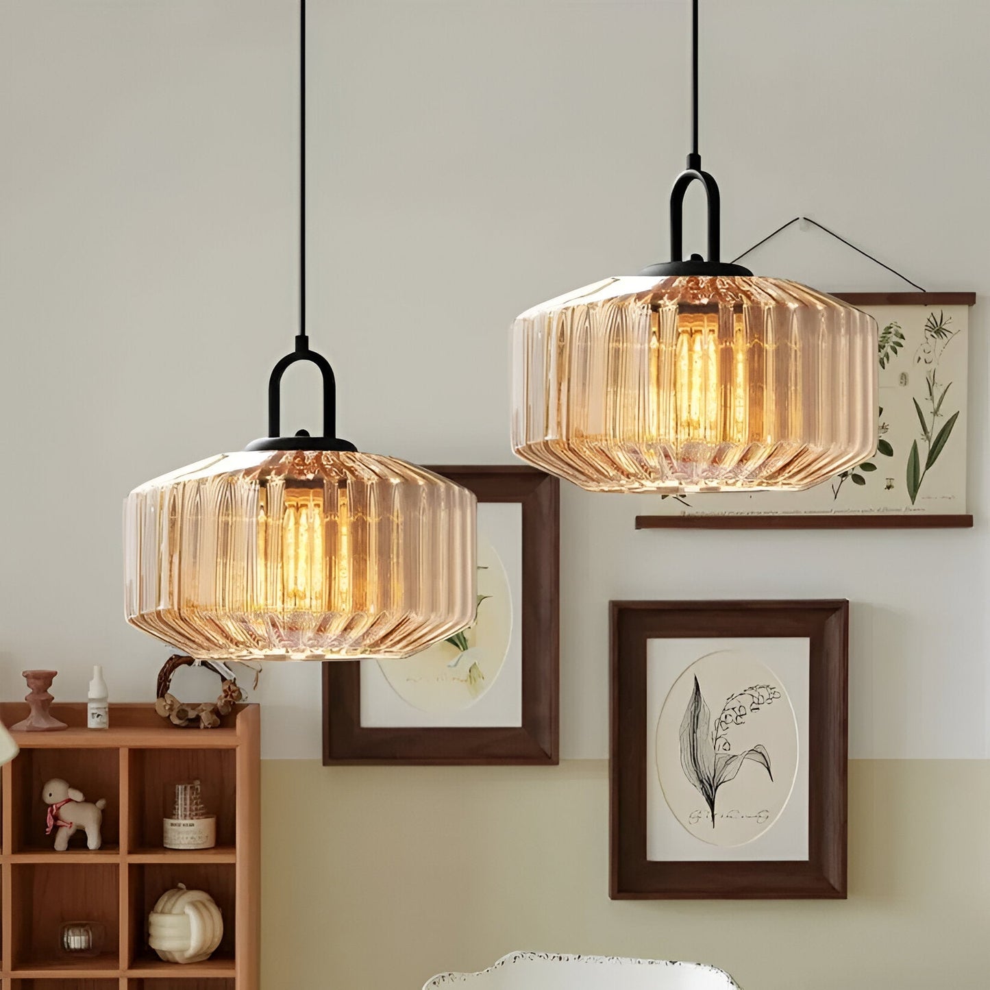 Retro Colored Glass Minimalist Pendant Light
