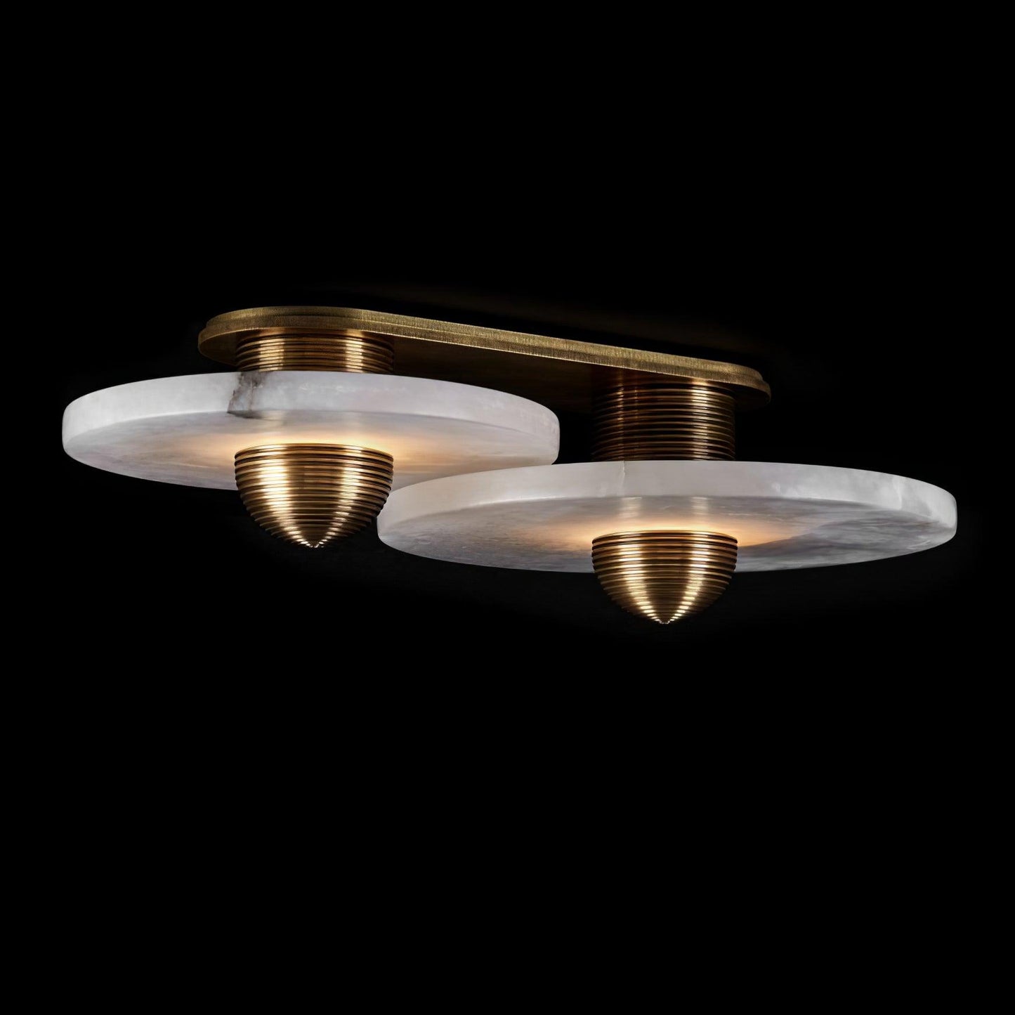 Nordic Alabaster Round LED Wall Light