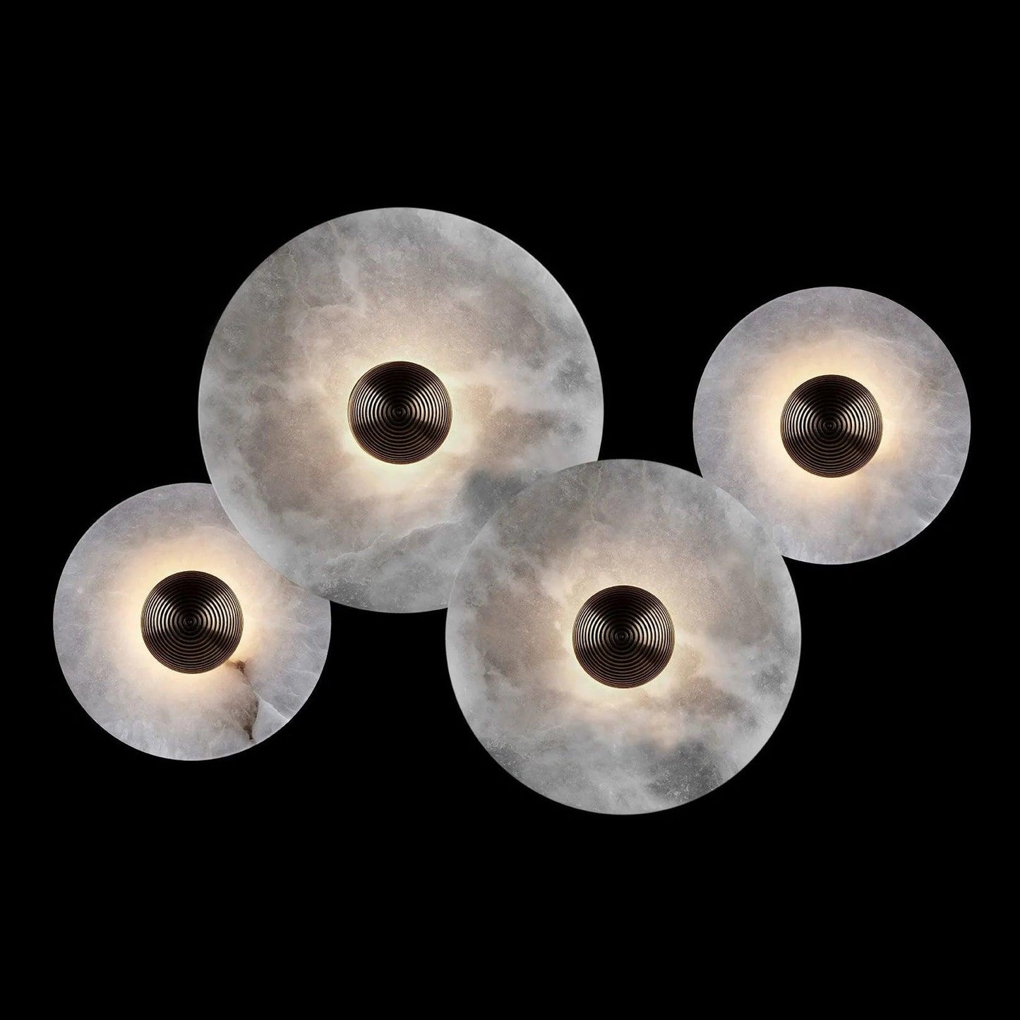 Nordic Alabaster Round LED Wall Light