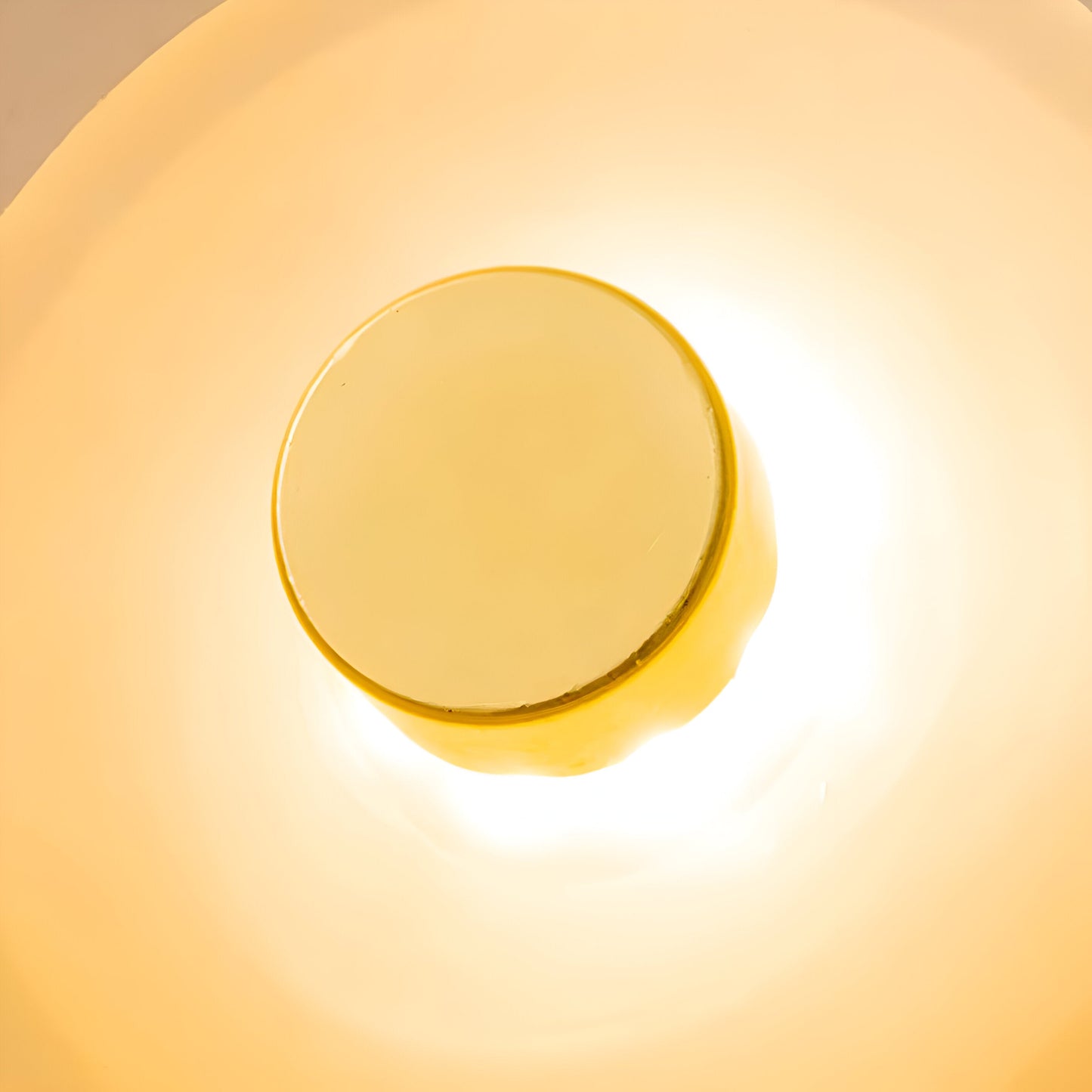 Nordic Curved Glass Japandi Style Glass Stone LED Wall Light