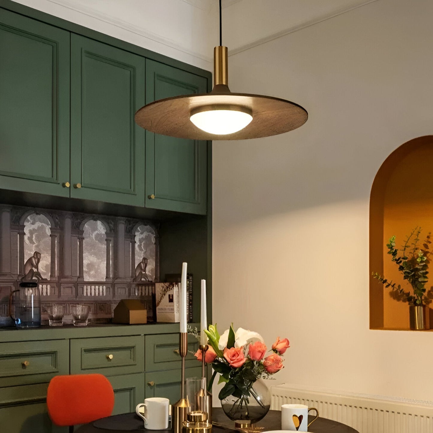 Nordic Style Iron Shade Minimalist Pendant Light