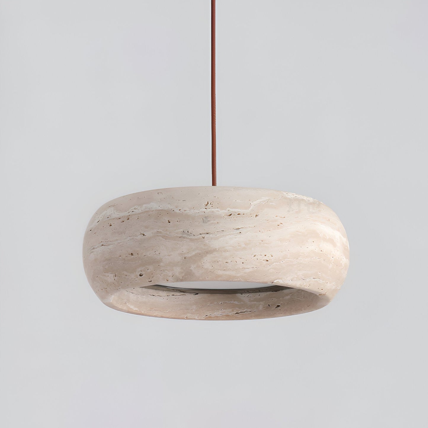 Wabi Sabi Style Travertine Stone Pendant Light