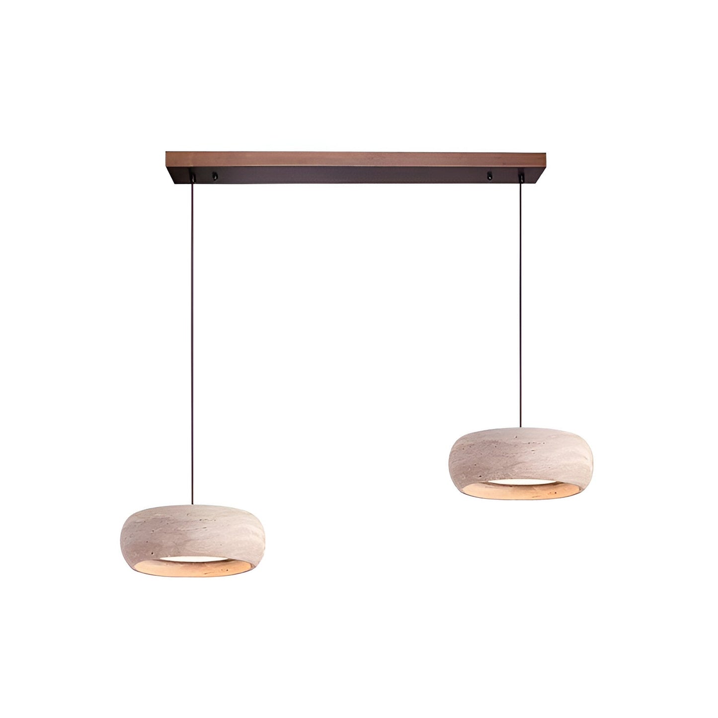 Wabi Sabi Style Travertine Stone Pendant Light