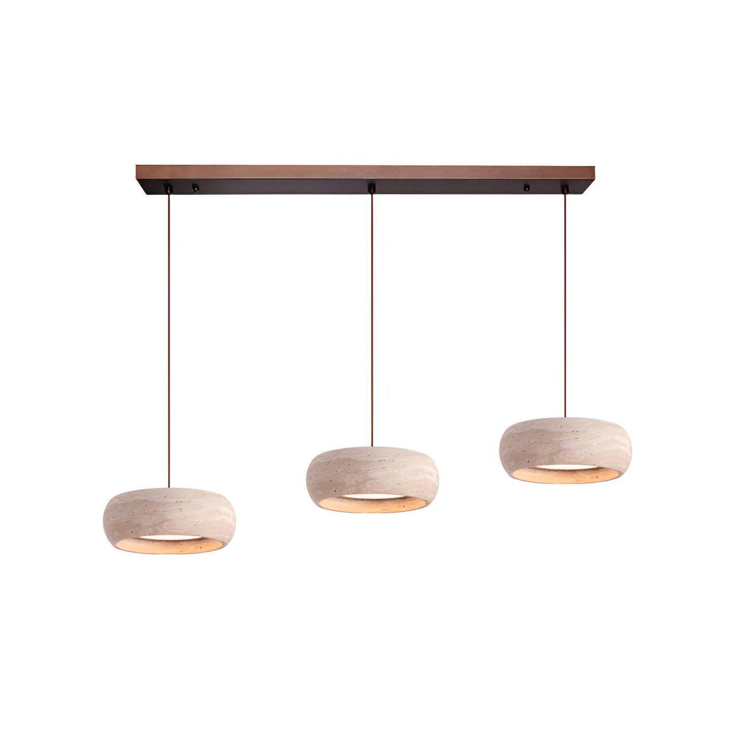 Wabi Sabi Style Travertine Stone Pendant Light