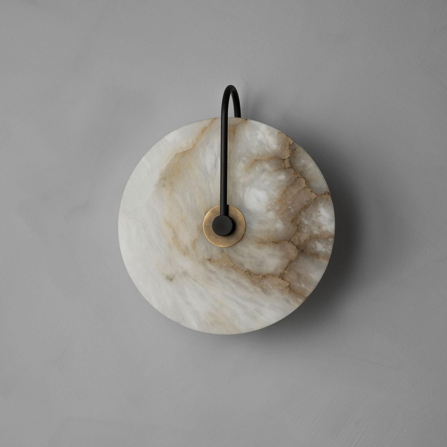Moonshade Natural Marble Alabaster Minimalist Wall Light