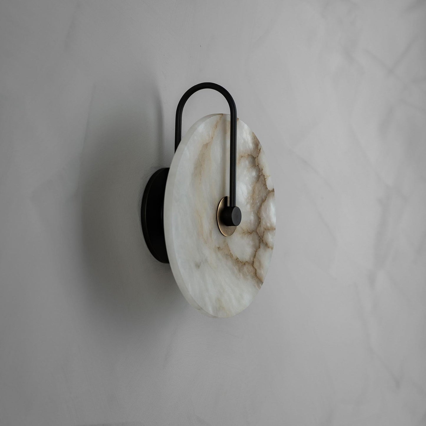 Moonshade Natural Marble Alabaster Minimalist Wall Light