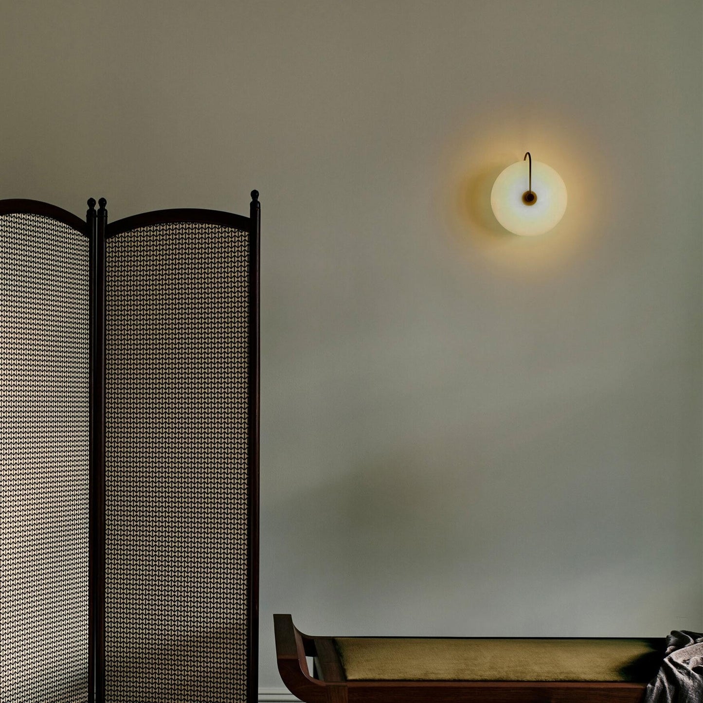 Moonshade Natural Marble Alabaster Minimalist Wall Light