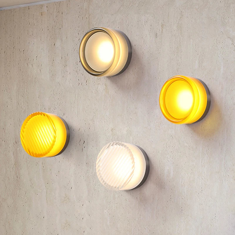 Nordic Luminous Dimple Acrylic Modern Wall Light