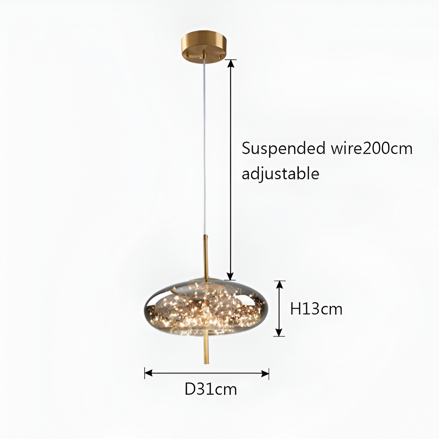 Nordic Luxury Modern Glass Pendant Light
