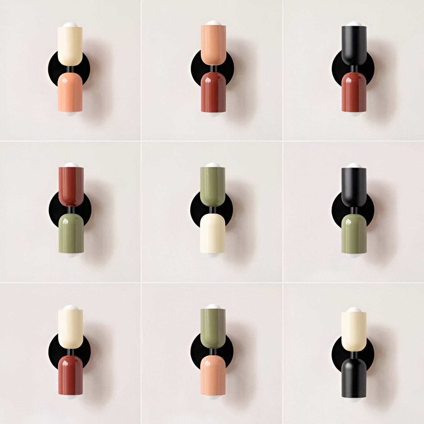 Nordic Colorful Double Head Iron Wall Light