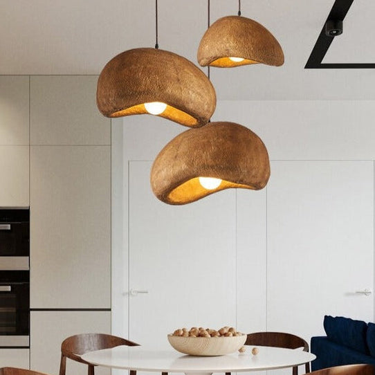 Wabi-Sabi Cloud Japandi Resin Pendant Light