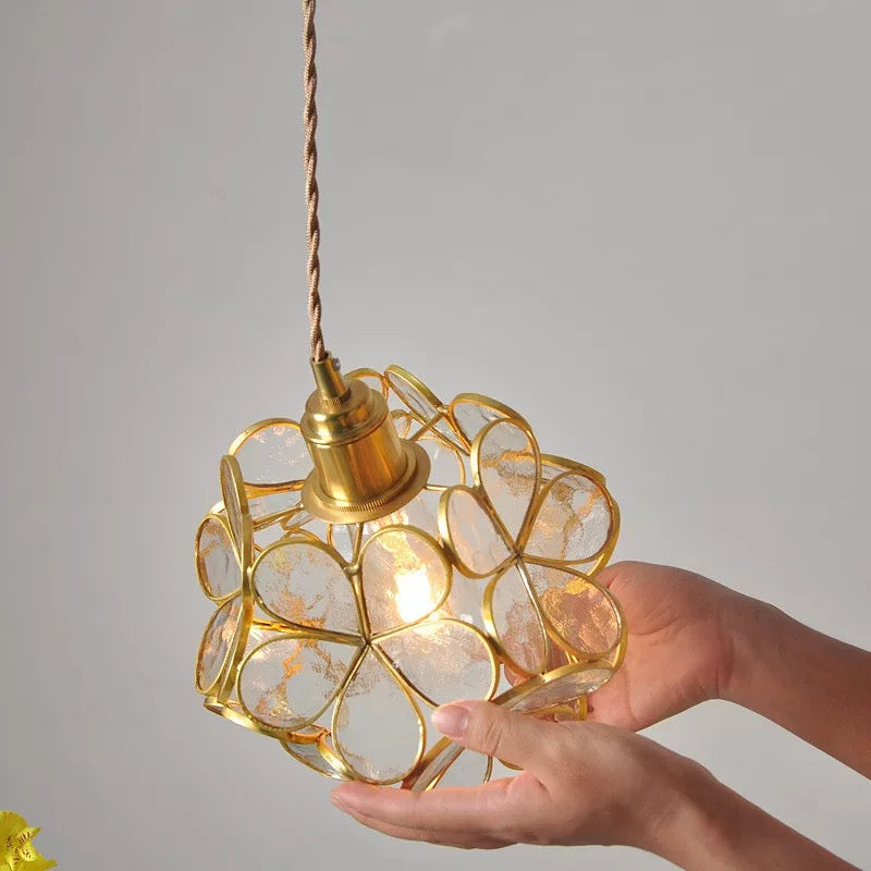 Nordic Flower Glass Pendant Light