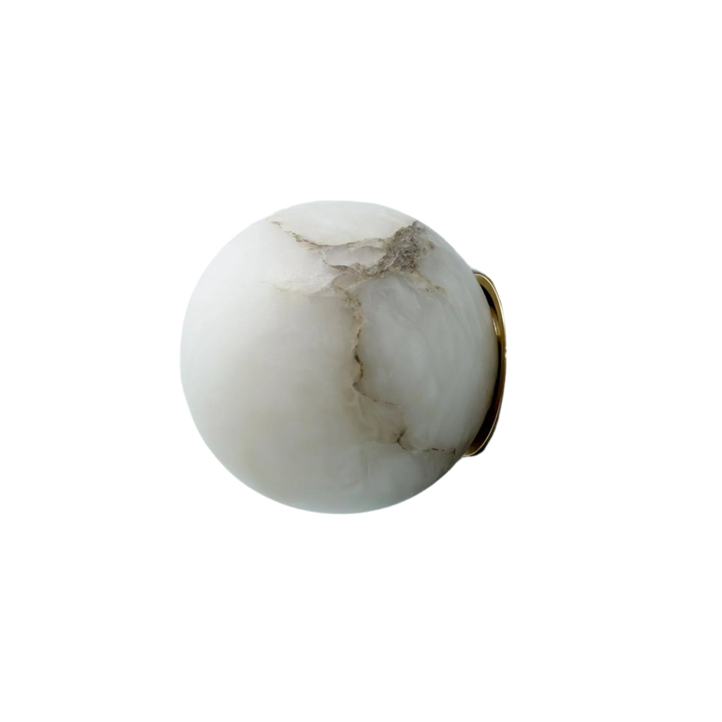 Alabaster Elegance Japandi Mini Orb Wall Lamp