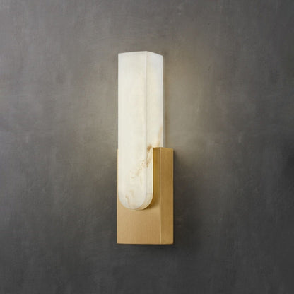 Agatha Modern Artificial Alabaster Minimalist Wall Light