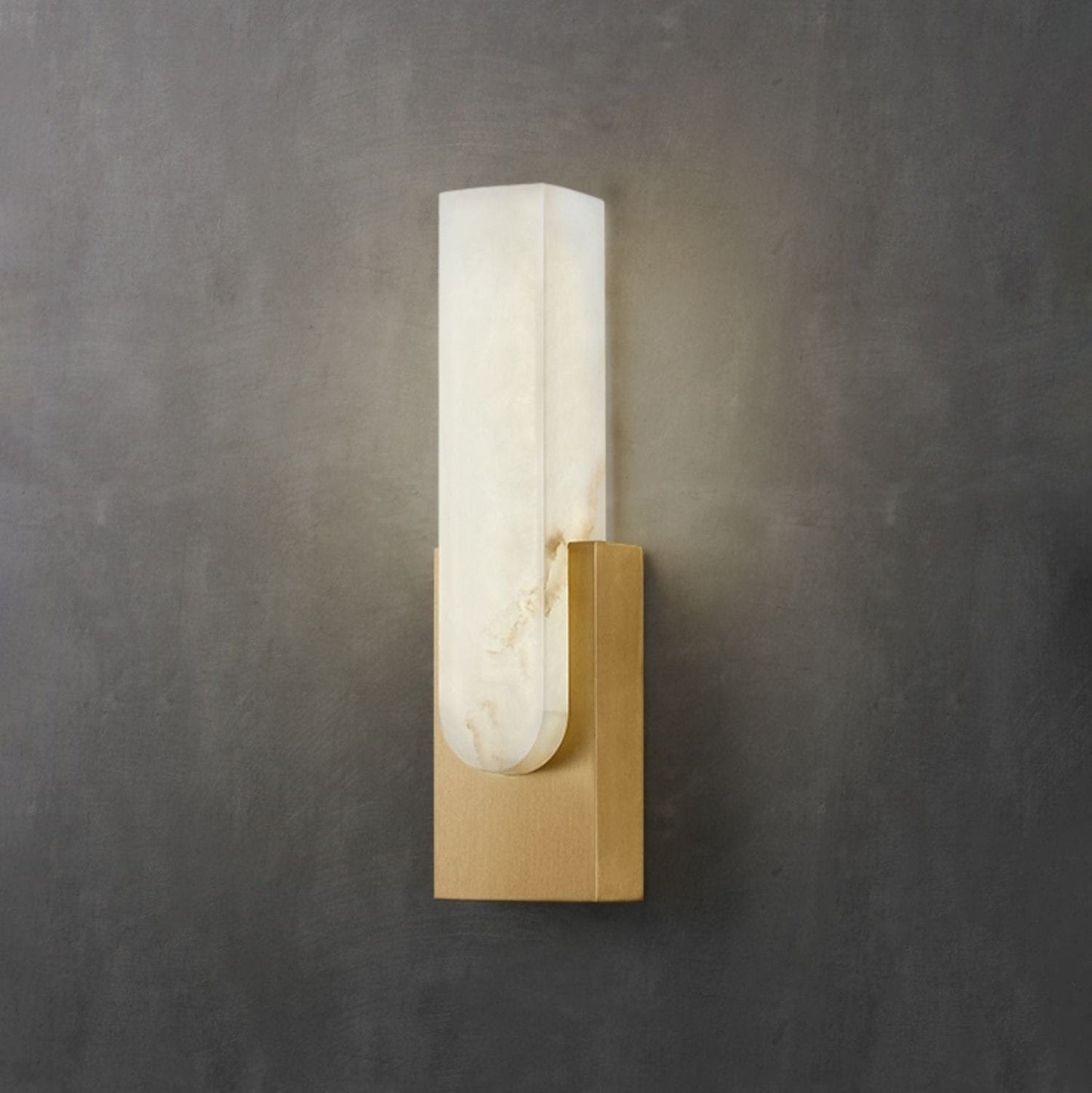 Agatha Modern Artificial Alabaster Minimalist Wall Light