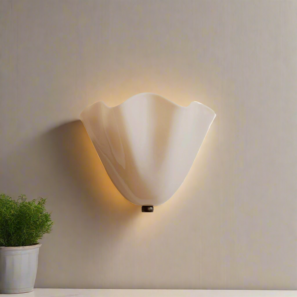 Skirt Series Retro Colored Glass Skirt Shell Wall Light — Lubrel minimalist lighting