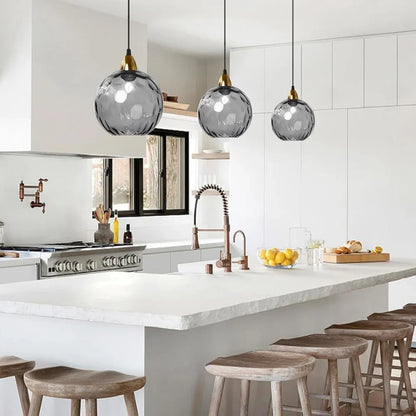 Modern LED Nordic Ceiling Glass Ball Pendant Light