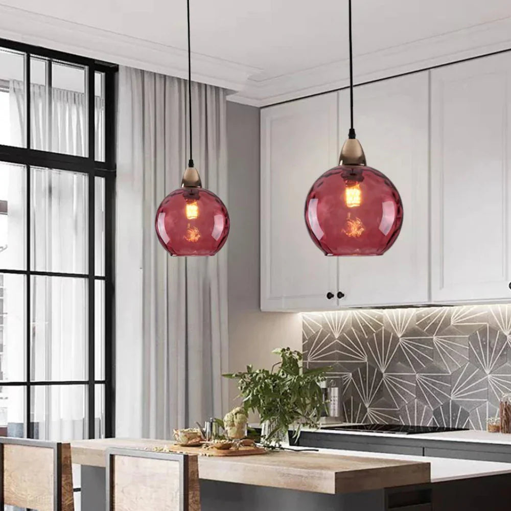 Modern LED Nordic Ceiling Glass Ball Pendant Light