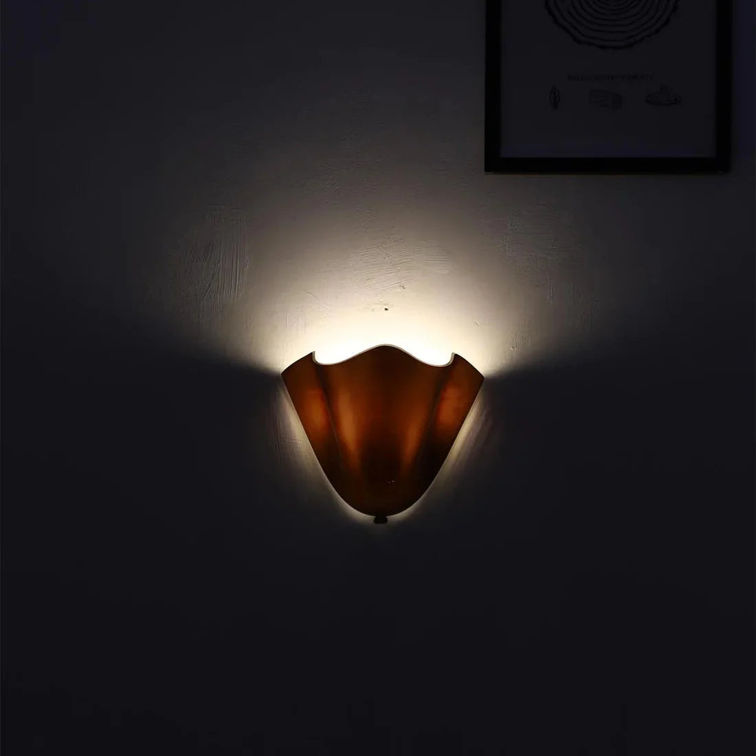 Skirt Series Retro Colored Glass Skirt Shell Wall Light — Lubrel minimalist lighting