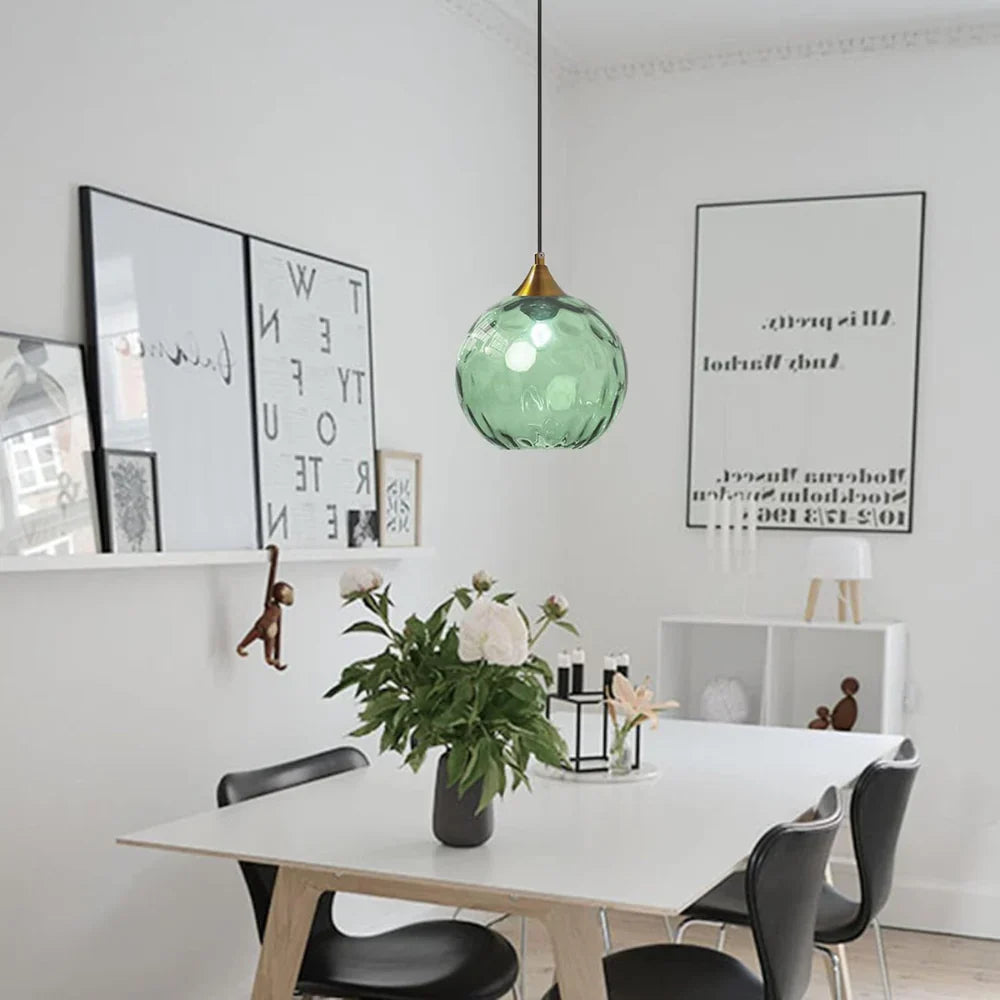 Modern LED Nordic Ceiling Glass Ball Pendant Light