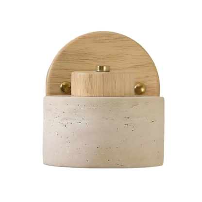 Study Reading Minimalist Travertine Stone Wall Light