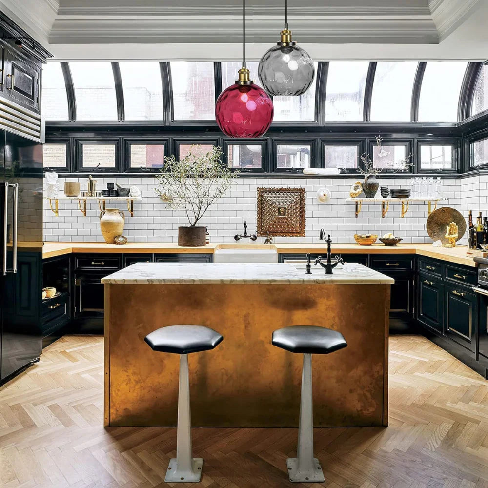 Modern LED Nordic Ceiling Glass Ball Pendant Light