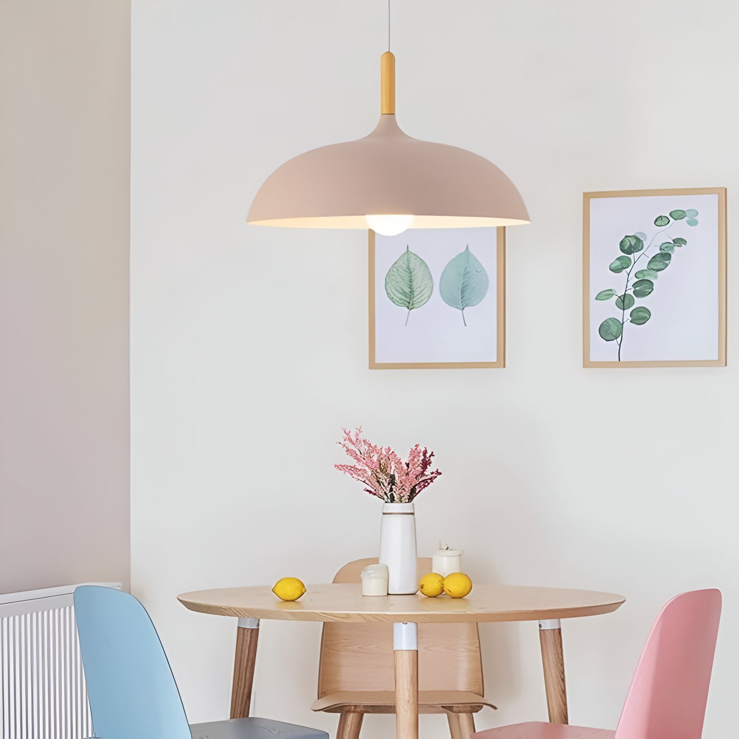 Nordic Style Wood Iron Art Pendant Light