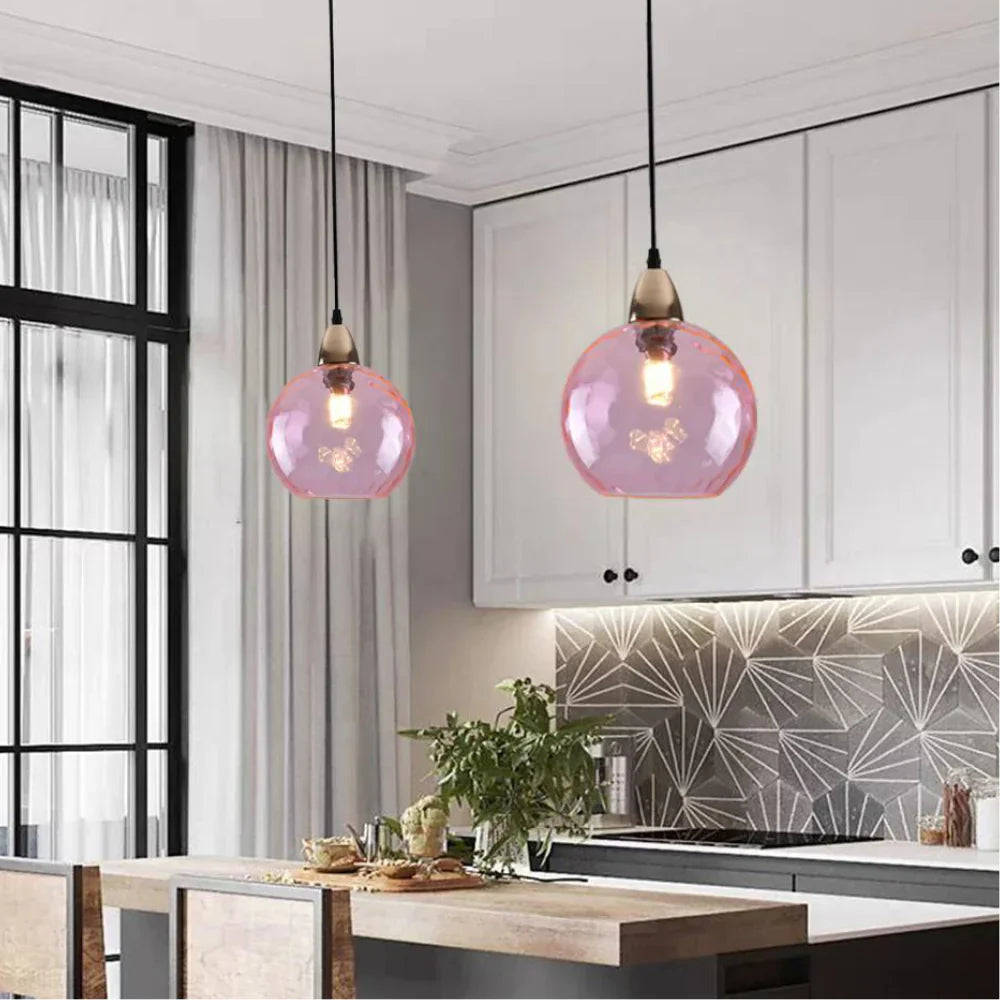 Modern LED Nordic Ceiling Glass Ball Pendant Light