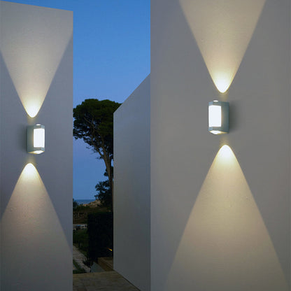 Nordic Up Down Acrylic Waterproof Minimalist Outdoor Wall Light